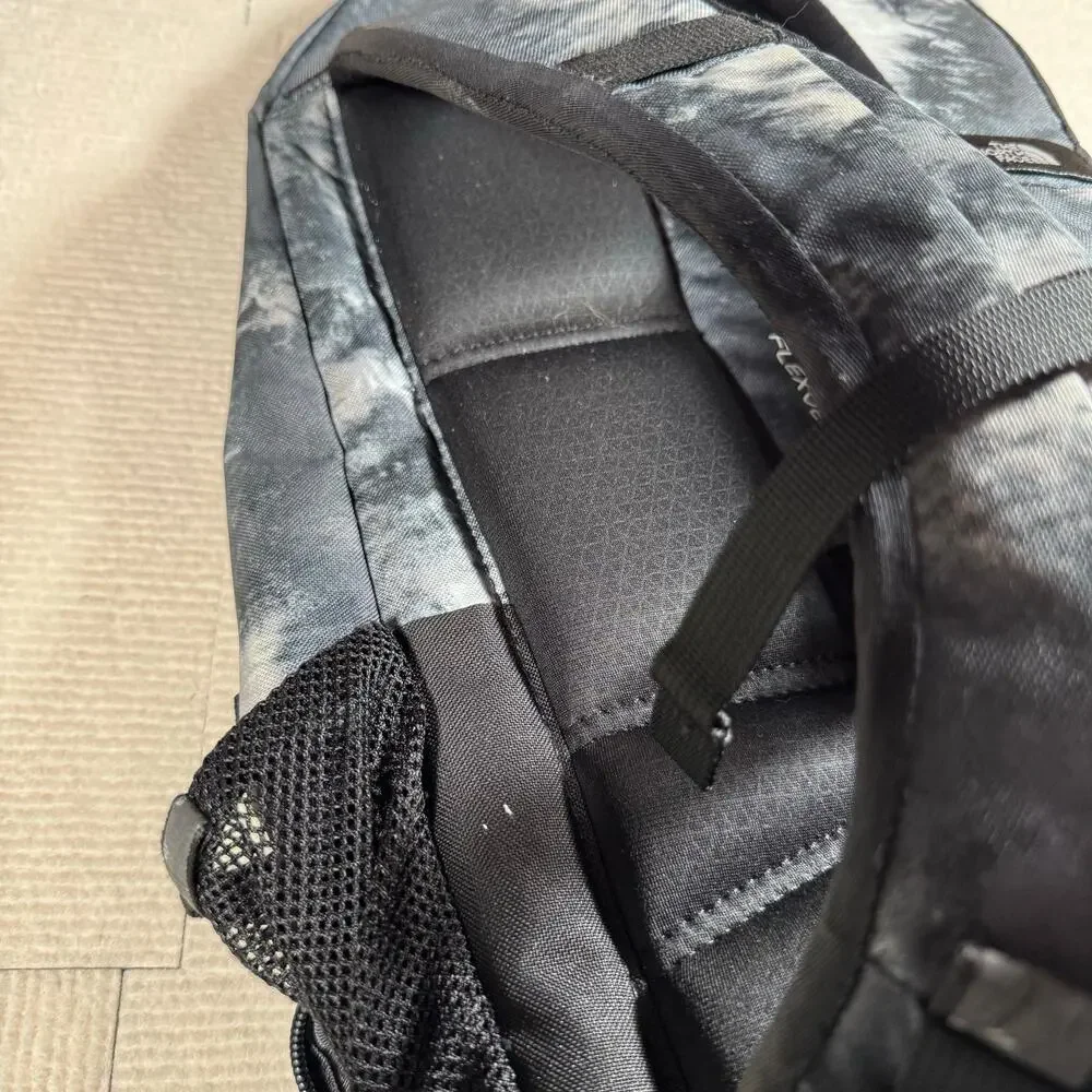 The North Face Jester Backpack Gray & White Tie Dye Marble Print SEE NOTE